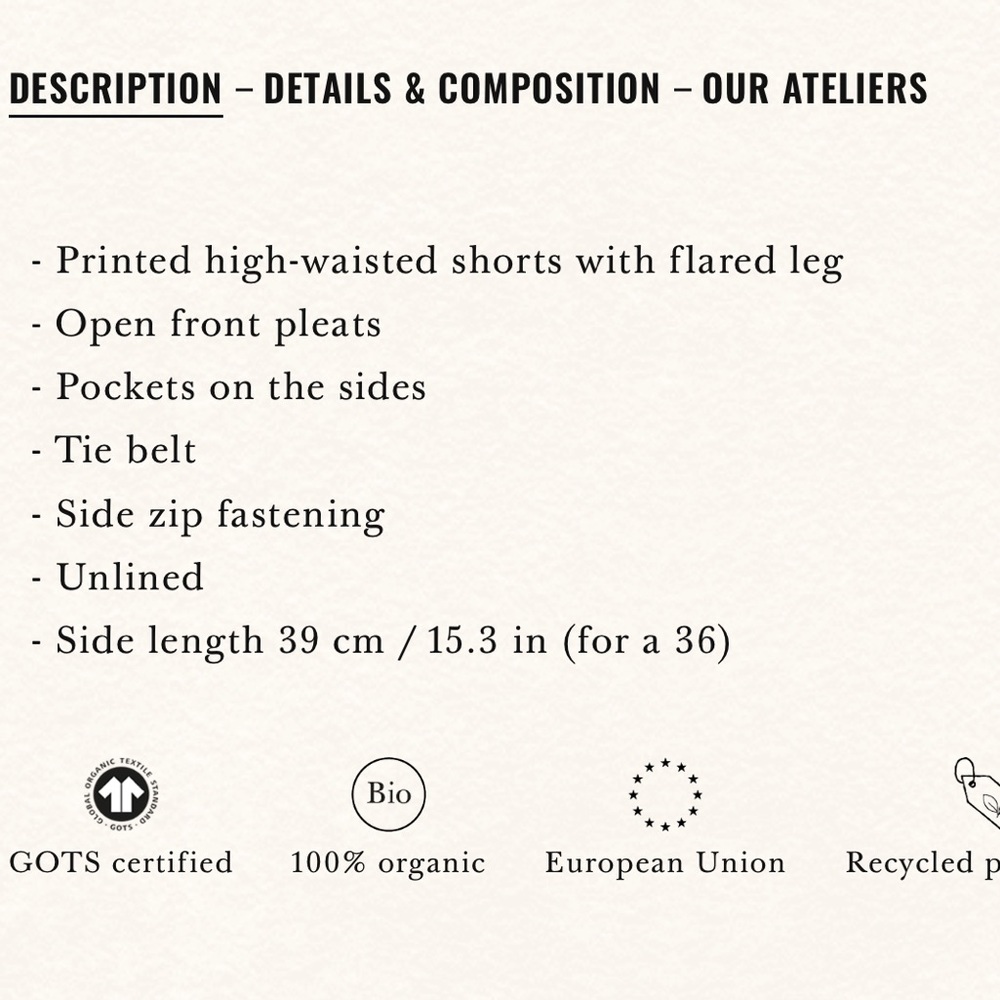 Sezane Tyson Shorts - Picture 4 of 9